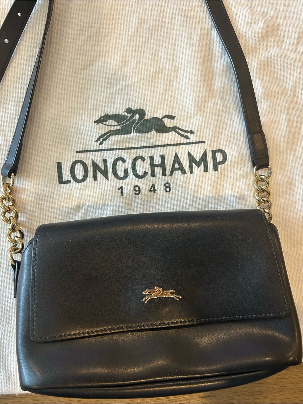SOLD Longchamp Honore 404 Leather Crossbody - Picture 5 of 16